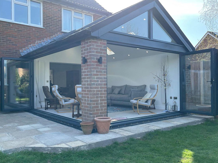 Conservatory extension example in Lanarkshire